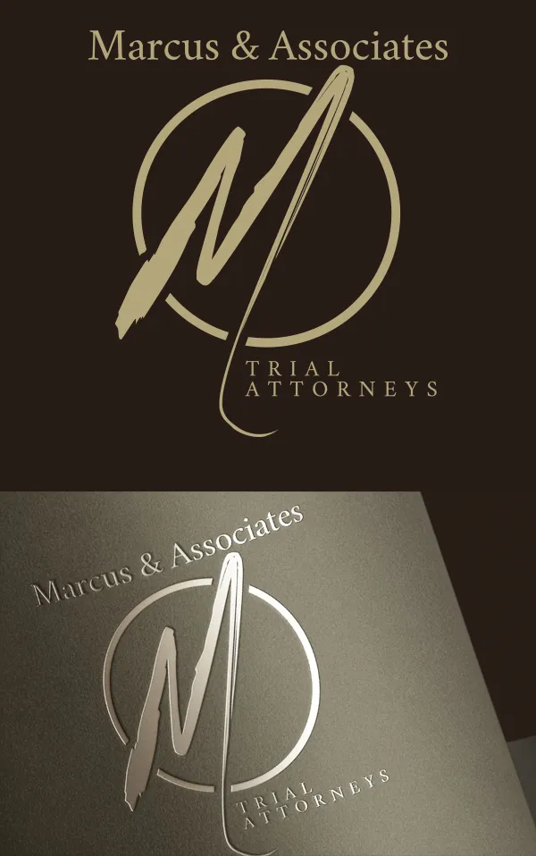 Logo design for Marcus & Associates – Legal branding for trial attorneys