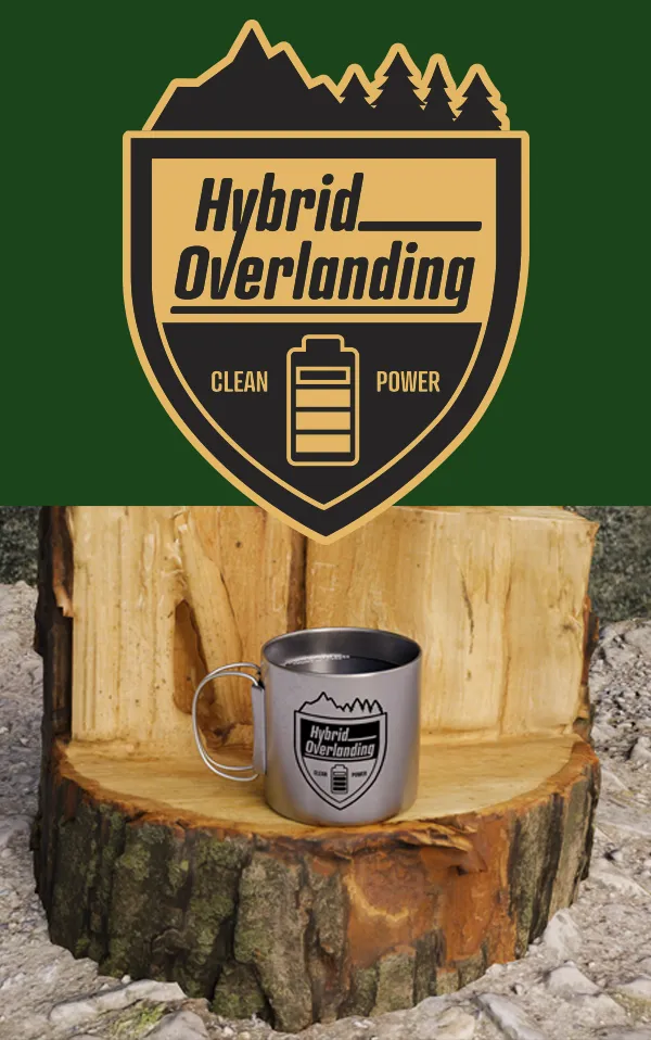 Logo design for Hybrid Overlanding – Clean power branding for eco-friendly overland vehicles