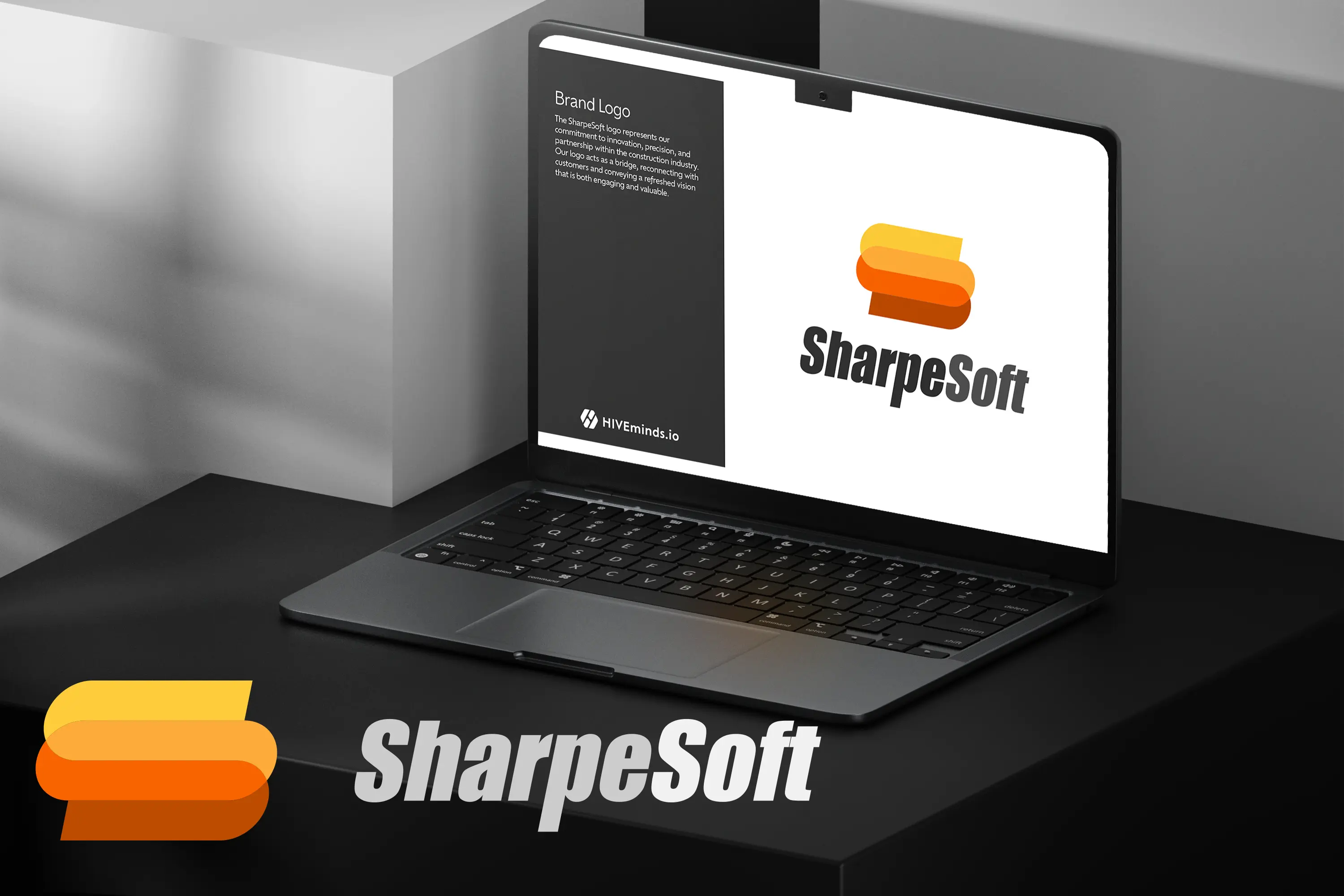 SharpeSoft Logo Rebranding - HiveMinds.io